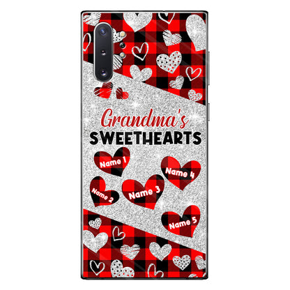 Grandma's Sweethearts - Personalized Valentine Grandma Phone Case