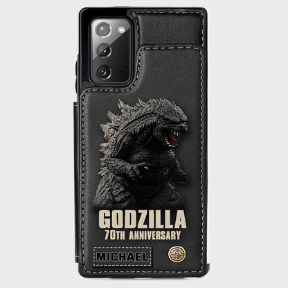 Monster 70th Anniversary Custom Name - Personalized Giant Monster Wallet Phone Case