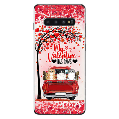 My Valentine Has Paws - Personalized Cat Phone Case