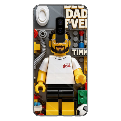 Custom Brick Human Style From Any Photo - Personalized Father Clear Phone Case