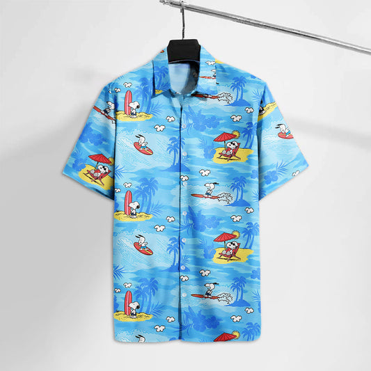 Aloha White Dog Hawaiian Shirt 0224