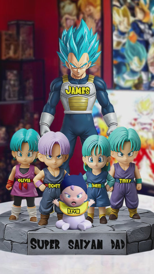 Brave Dad - Personalized Seven Balls Custom Shaped Acrylic Plaque