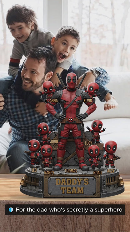 The Best Team - Personalized Father Custom Shaped Acrylic Plaque