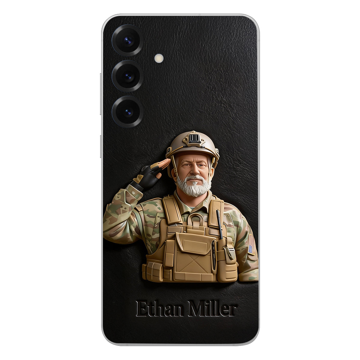 Custom Any Photo - Personalized Veteran Leather Phone Case
