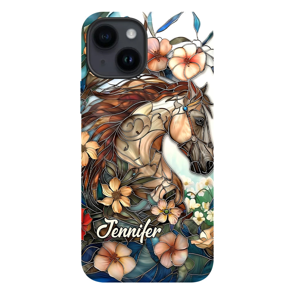 Love Horses - Personalized Horse Full Print Phone Case