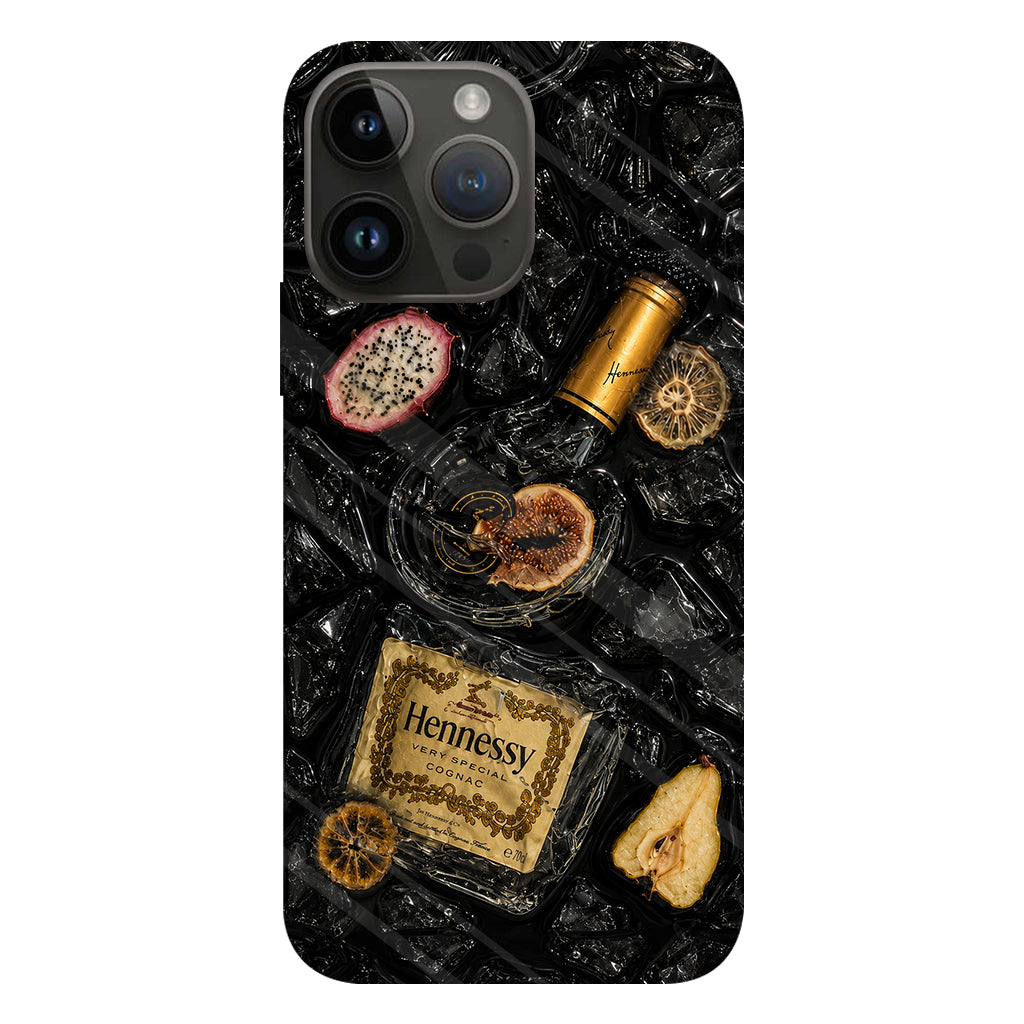 Exploding Liquor Bottle Art - Personalized Alcoholic beverage Full Print Phone Case