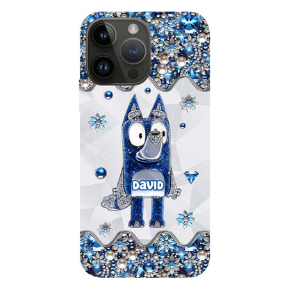Cute Dog - Personalized Blue Dog Full Print Phone Case