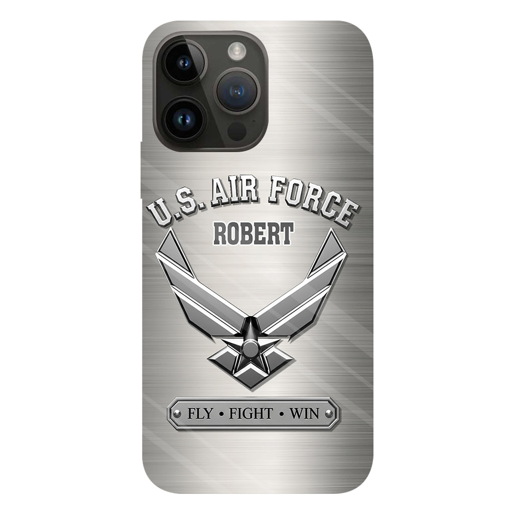 Fly · Fight · Win - Personalized Veteran Full Print Phone Case