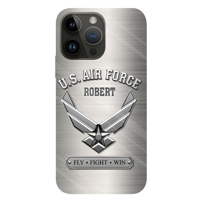 Fly · Fight · Win - Personalized Veteran Full Print Phone Case