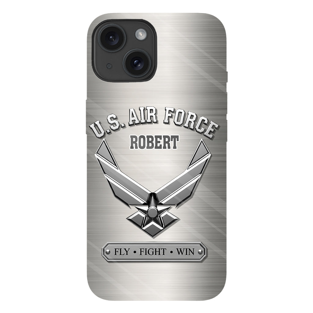 Fly · Fight · Win - Personalized Veteran Full Print Phone Case
