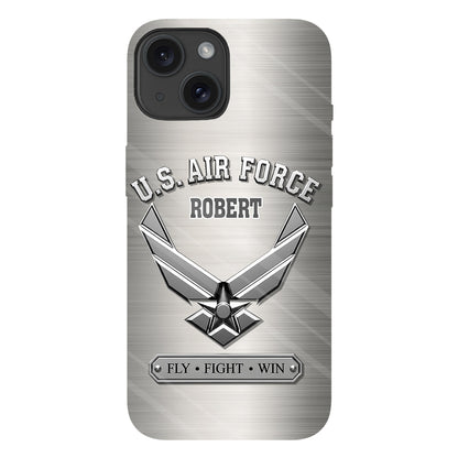 Fly · Fight · Win - Personalized Veteran Full Print Phone Case