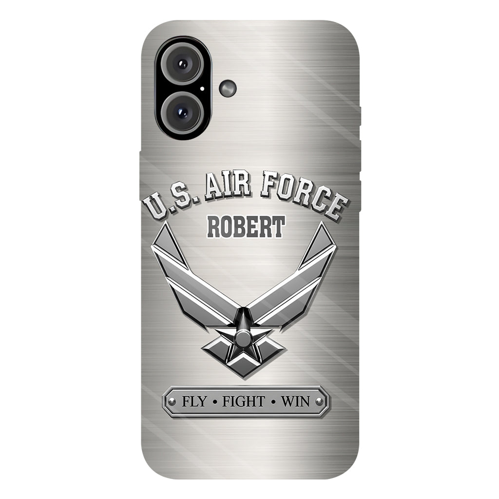 Fly · Fight · Win - Personalized Veteran Full Print Phone Case