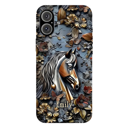 Stunning Horse - Personalized Horse Full Print Phone Case