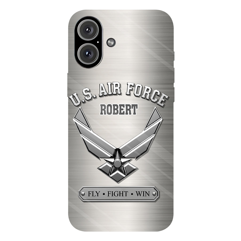 Fly · Fight · Win - Personalized Veteran Full Print Phone Case