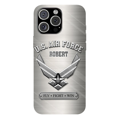 Fly · Fight · Win - Personalized Veteran Full Print Phone Case