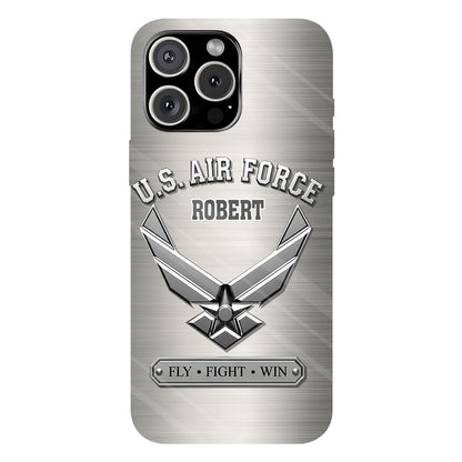 Fly · Fight · Win - Personalized Veteran Full Print Phone Case