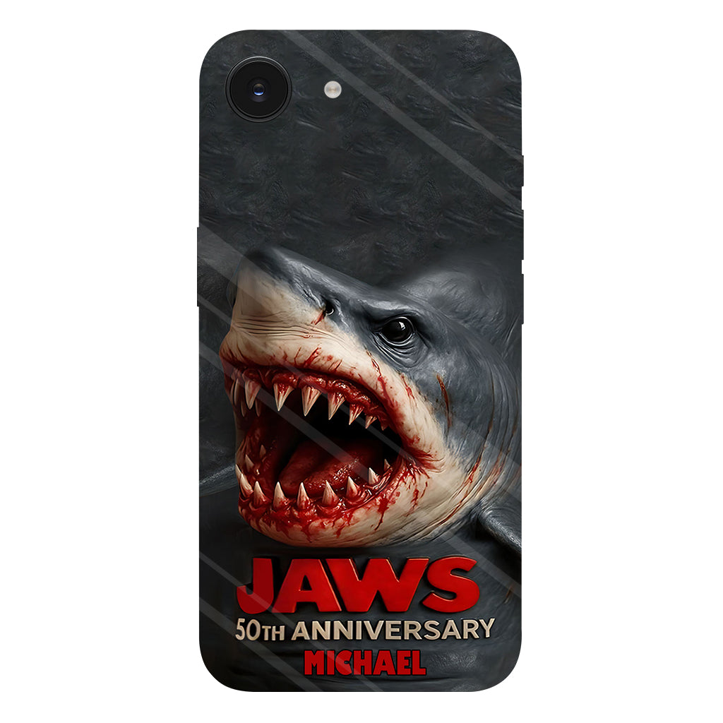 Scary Shark - Personalized Shark Full Print Phone Case