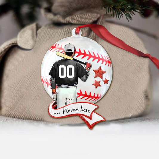 Baseball In Their Souls - Personalized Baseball Ornament (Printed On Both Sides) 1022