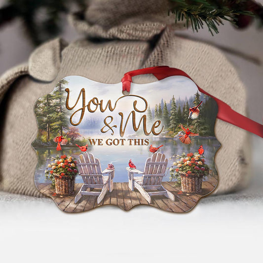 Cardinal You And Me We Got This - Memorial Ornament (Printed On Both Sides) 1022