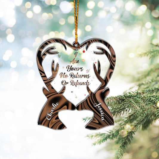 I'm Yours - Personalized Christmas Hunting Layers Mix Ornament