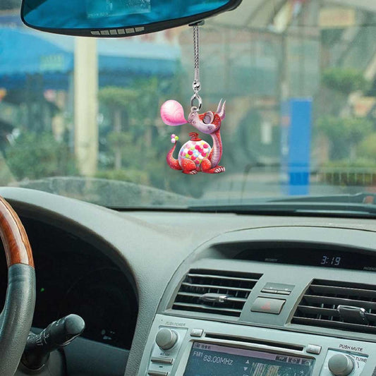 Lovely Dragum - Dragon Car Ornament (Printed On Both Sides)