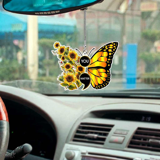 You Matter - Suicide Prevention Two-side Car Ornament