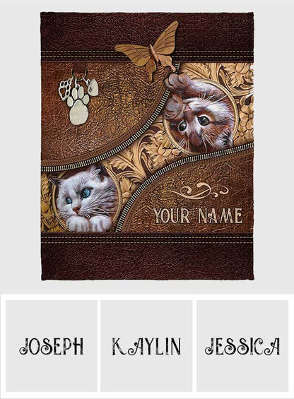Love Cats - Personalized Cat Blanket