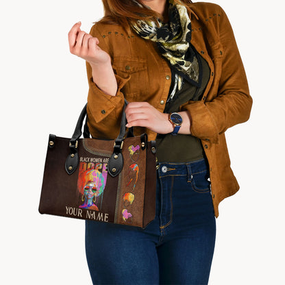 Black Women Are Dope - Personalized African American Leather Handbag
