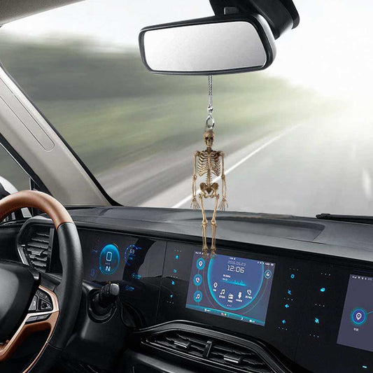 Skeleton - Skull Car Ornament (Printed On Both Sides)