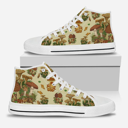 Love Mushrooms - Mushroom High Top Shoes