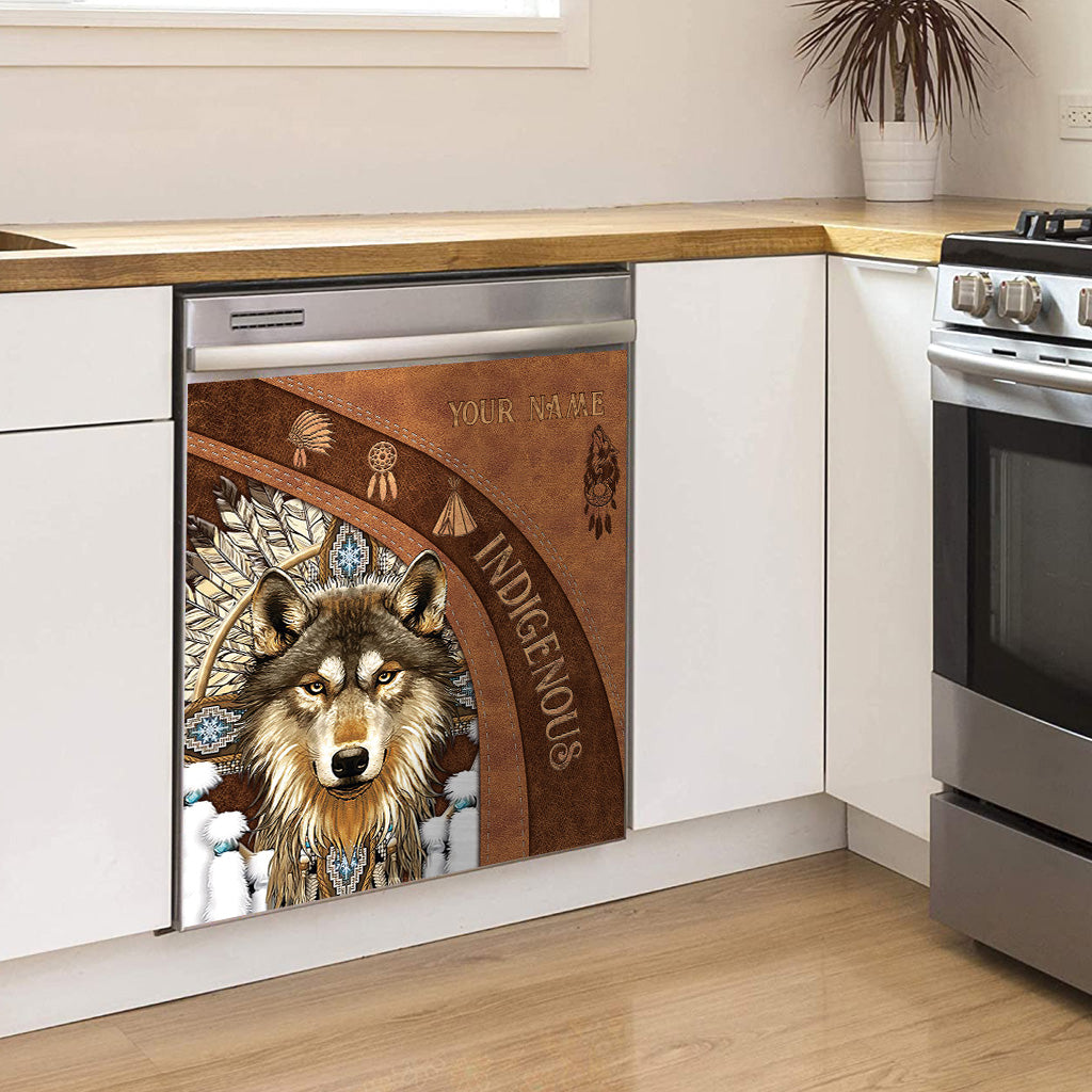 Indigenous - Personalized American Indian Dishwasher Cover