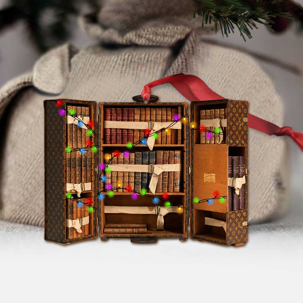 My Luggage Is Full Of - Christmas Book Ornament (Printed On Both Sides)