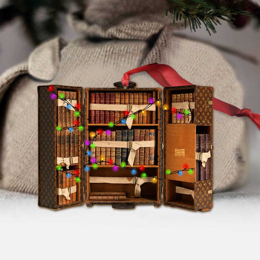 My Luggage Is Full Of - Christmas Book Ornament (Printed On Both Sides)
