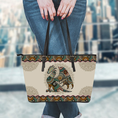 Mandala Dragon Pattern - Dragon Leather Bag