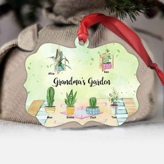 Grandma's garden - Personalized Christmas Gardening Ornament (Printed On Both Sides)