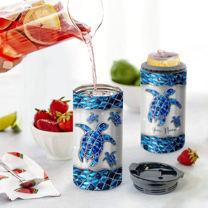 Love Turtles - Personalized Turtle Can Cooler
