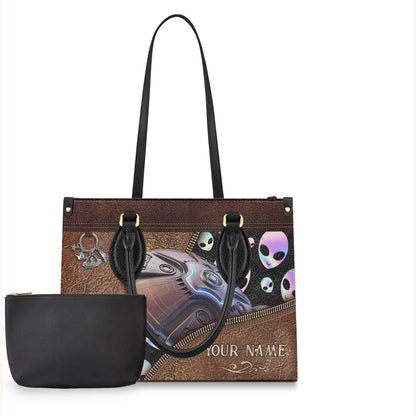 Believer - Personalized Alien Leather Handbag