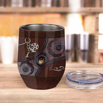 Triple Moon - Personalized Witch Wine Tumbler