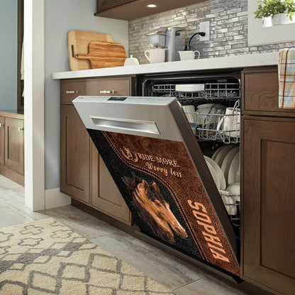 Ride More Worry Less - Personalized Horse Dishwasher Cover