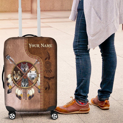 Native Blood - Personalized American Indian Luggage Cover