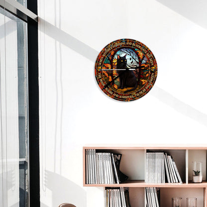 When Witches Go Riding And Black Cats Are Seen Witch - Witch Wall Clock