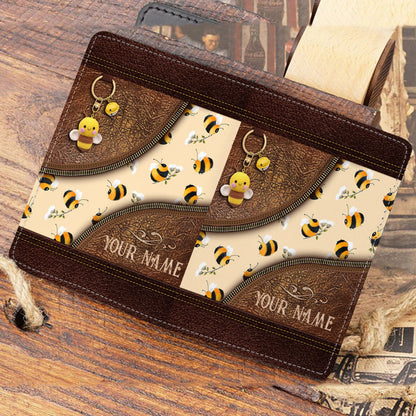 Bee Happy - Personalized Bee Passport Holder