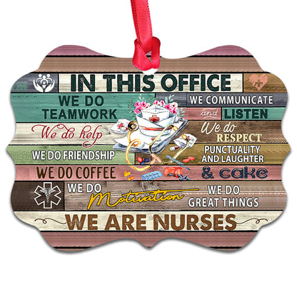 Nurse Rules In This House - Nurse Ornament (Printed On Both Sides) 1122