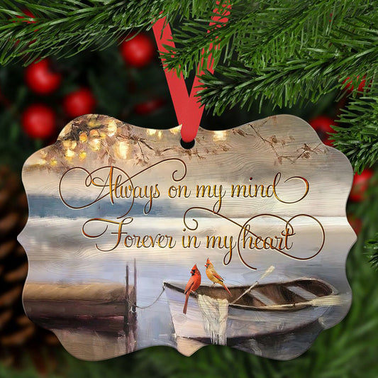 Cardinal Forever In My Heart - Memorial Ornament (Printed On Both Sides) 1022