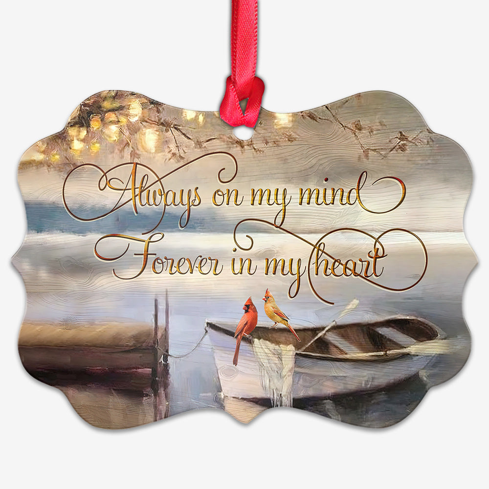 Cardinal Forever In My Heart - Memorial Ornament (Printed On Both Sides) 1022
