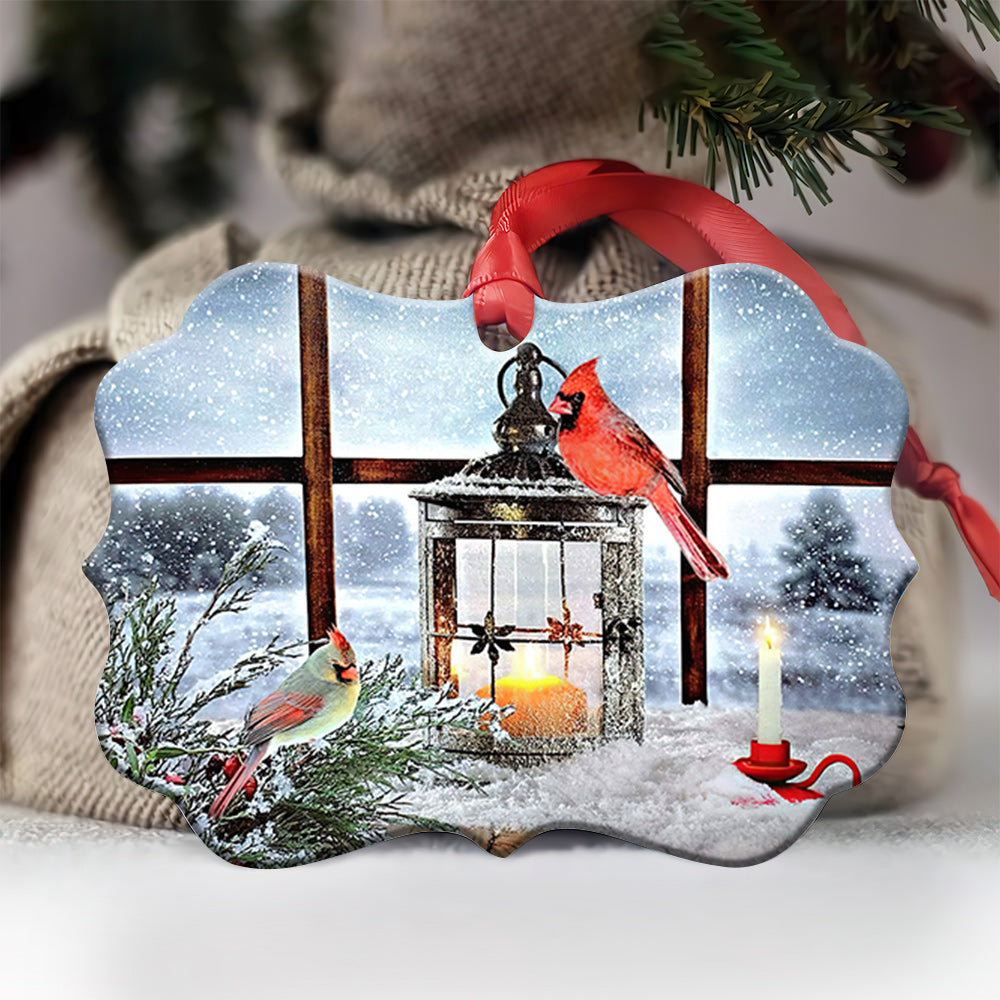 Cardinal Lantern Winter Is Coming - Memorial Ornament (Printed On Both Sides) 1022
