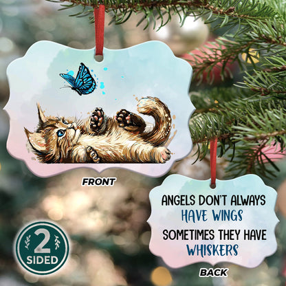 Kitty Whisper Angels Don’t Always Have Wings - Cat Ornament (Printed On Both Sides) 1022