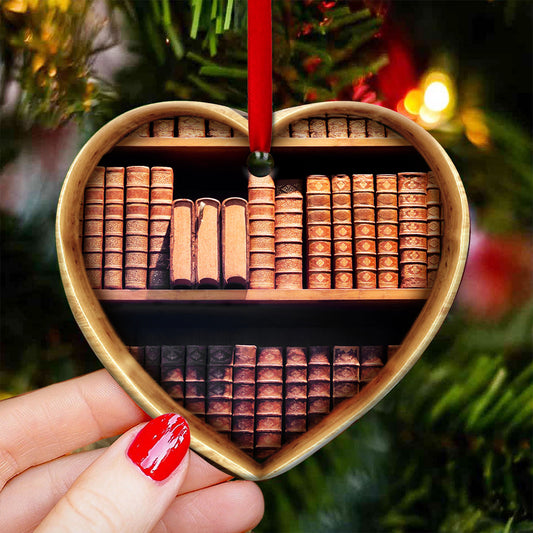 Book Lovers Just A Girl Who Loves Books - Book Ornament (Printed On Both Sides) 1122