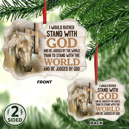 Horse Faith - Horse Ornament (Printed On Both Sides) 1022