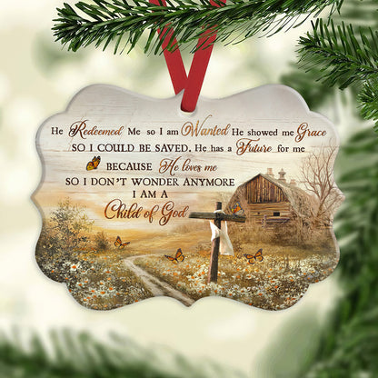 I Am A Child Of God - Christian Ornament (Printed On Both Sides) 1122